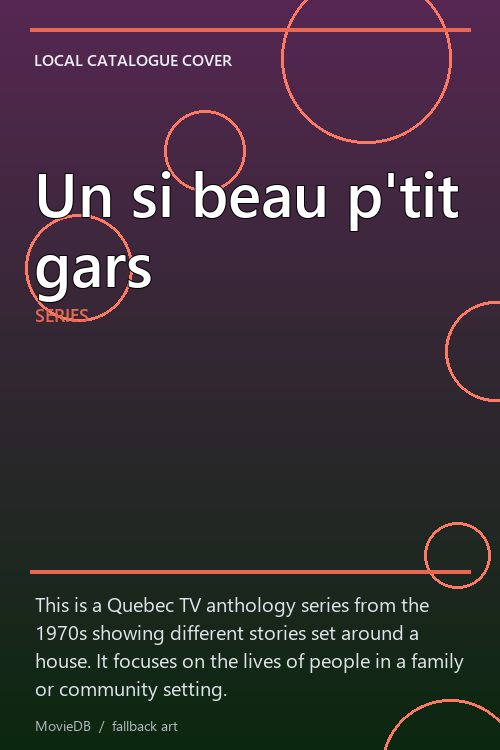 Un si beau p'tit gars poster