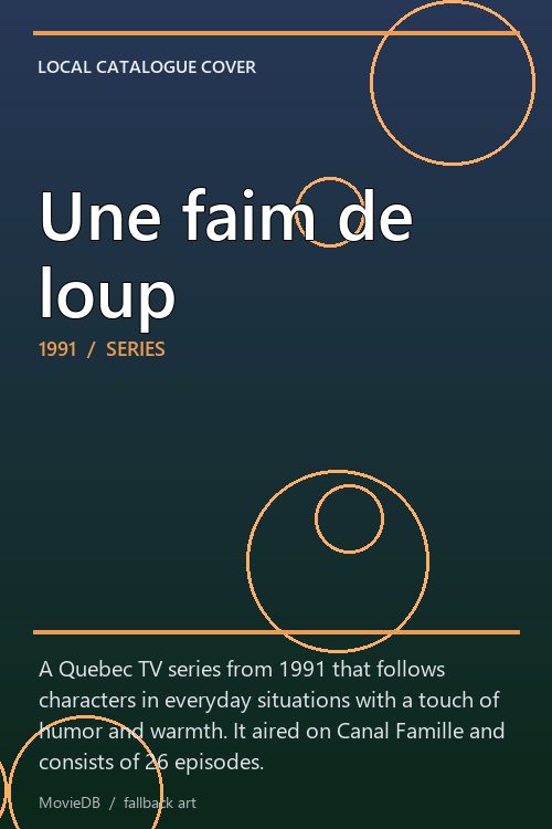 Une faim de loup poster