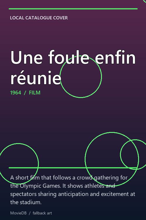 Une foule enfin réunie poster