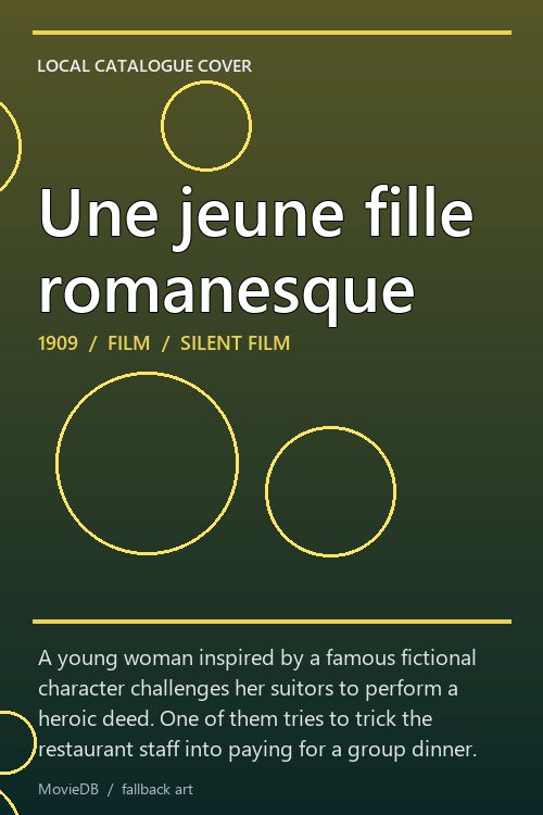 Une jeune fille romanesque poster