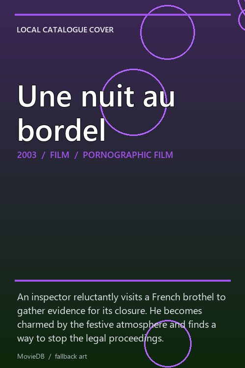 Une nuit au bordel poster