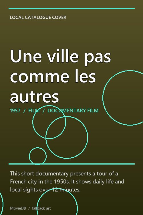 Une ville pas comme les autres poster