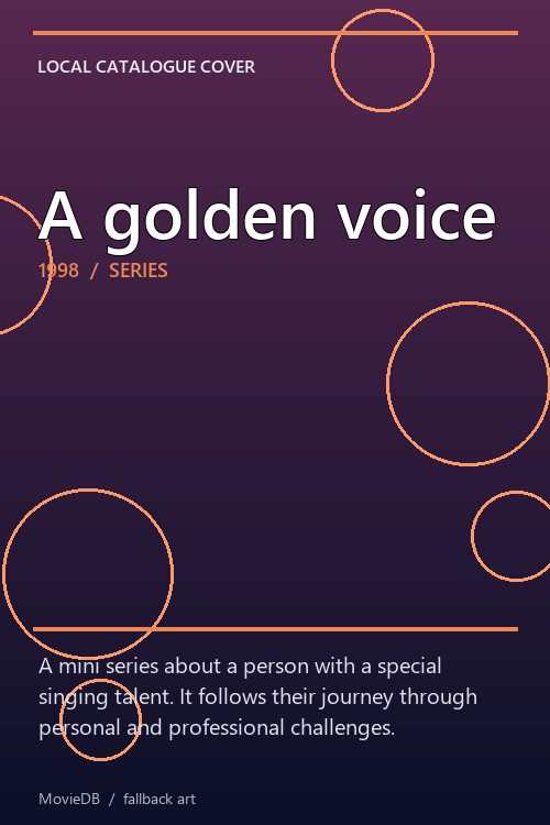 A golden voice poster