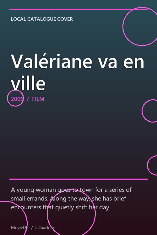 Valériane va en ville poster