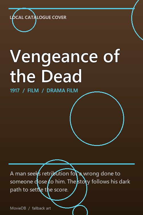 Vengeance of the Dead poster