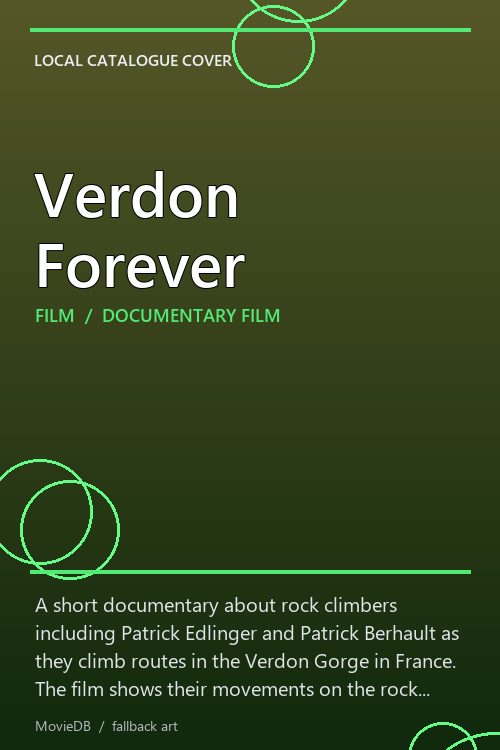 Verdon Forever poster