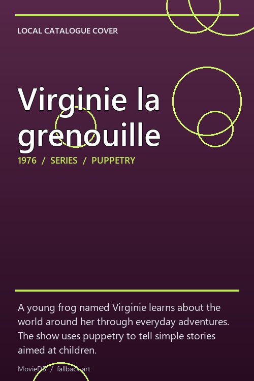 Virginie la grenouille poster