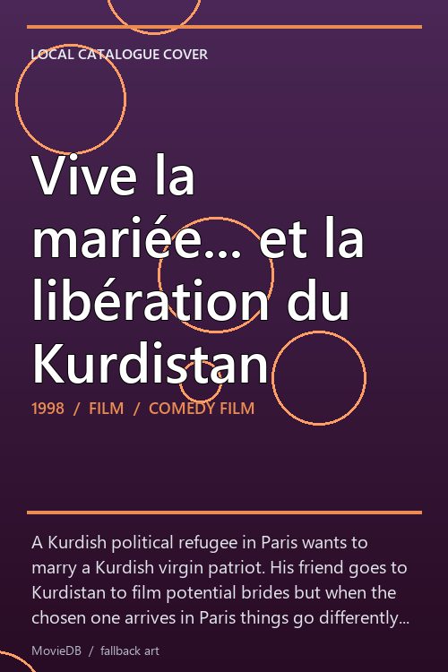Vive la mariée... et la libération du Kurdistan poster