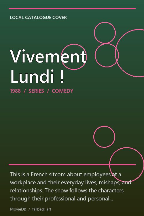Vivement Lundi ! poster