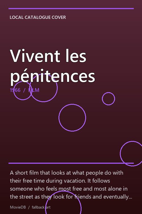 Vivent les pénitences poster