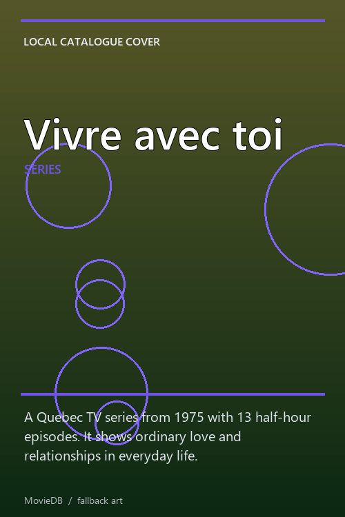 Vivre avec toi poster