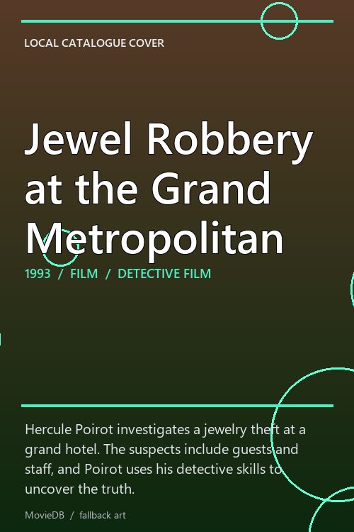 Jewel Robbery at the Grand Metropolitan poster