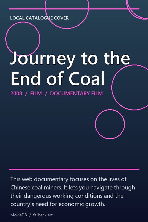 Journey to the End of Coal poster