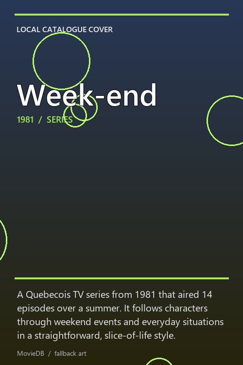 Week-end poster