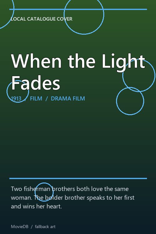 When the Light Fades poster