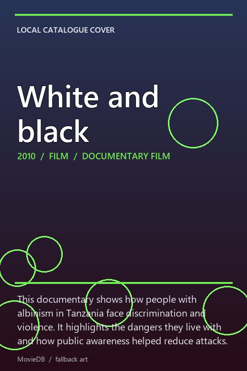 White and black poster