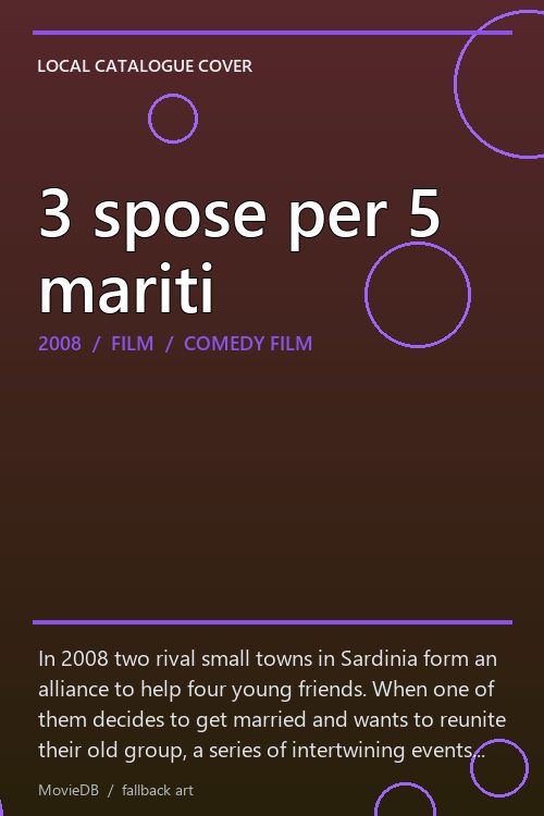 3 spose per 5 mariti poster