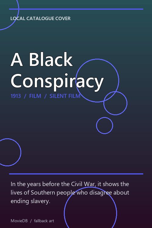 A Black Conspiracy poster