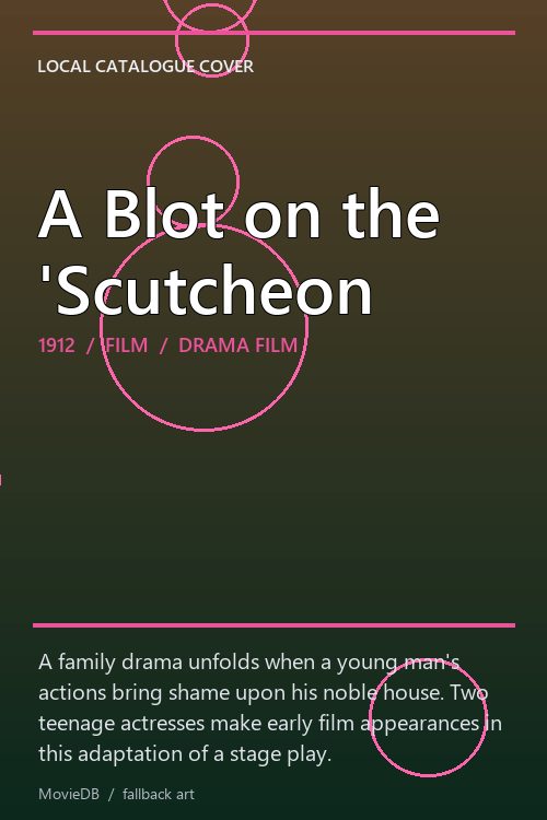 A Blot on the 'Scutcheon poster