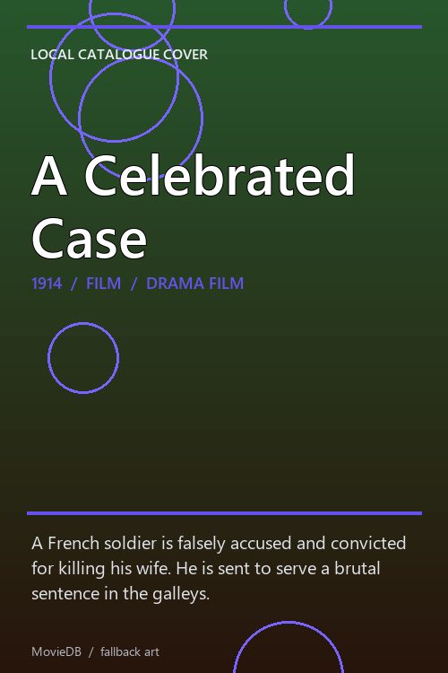 A Celebrated Case poster
