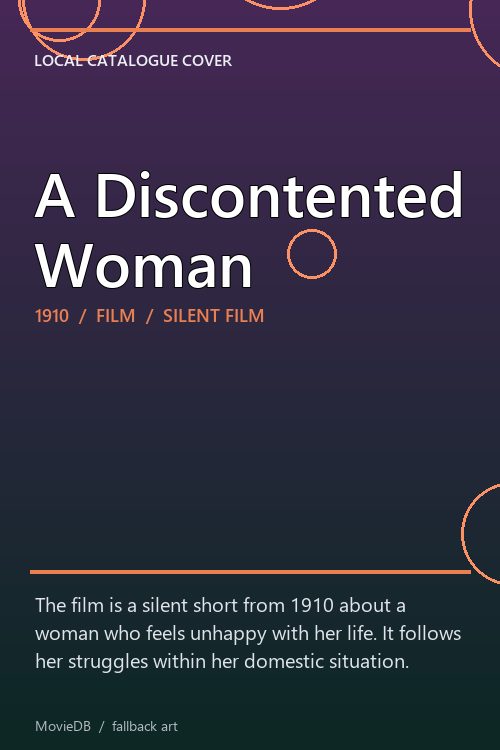 A Discontented Woman poster