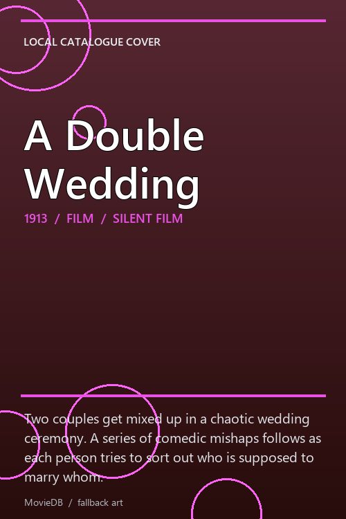 A Double Wedding poster
