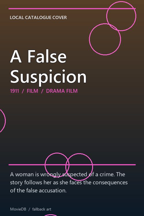 A False Suspicion poster