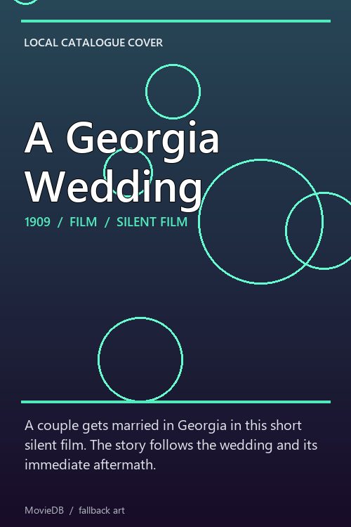 A Georgia Wedding poster