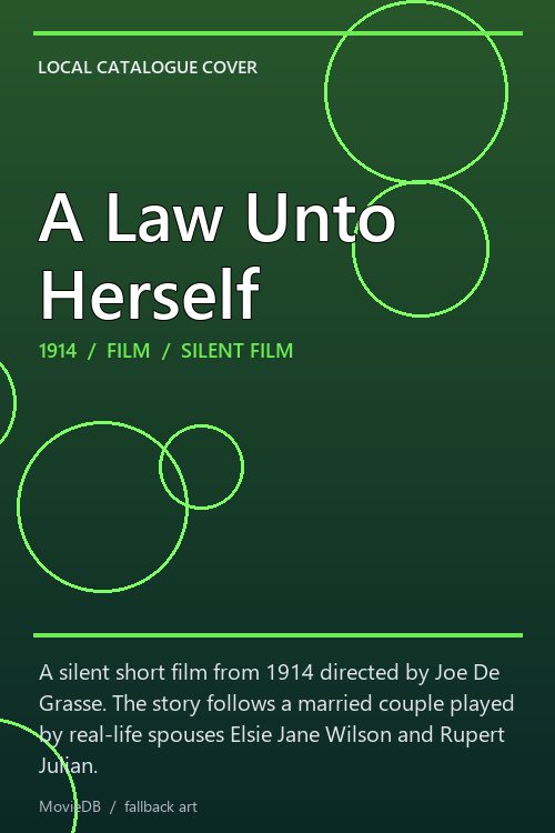 A Law Unto Herself poster