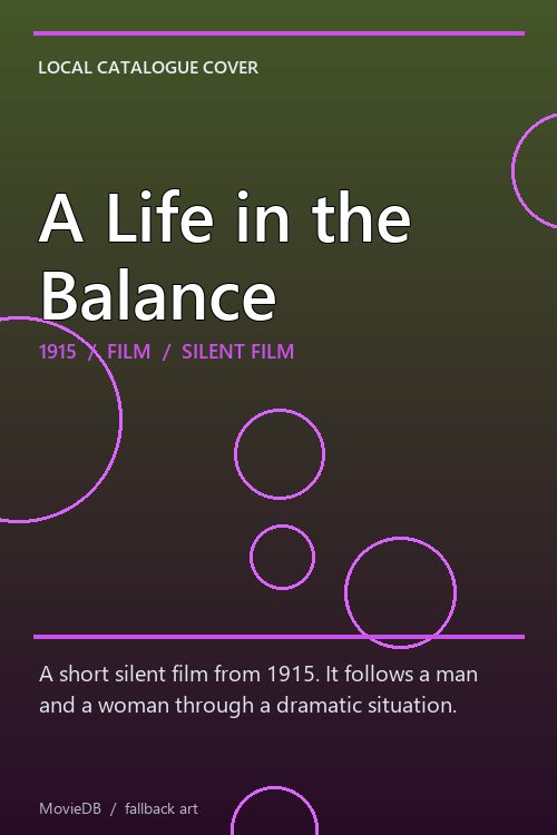 A Life in the Balance poster