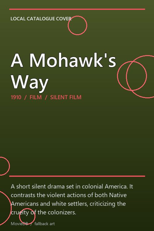 A Mohawk's Way poster