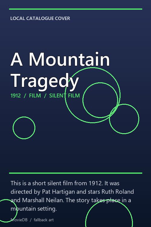 A Mountain Tragedy poster