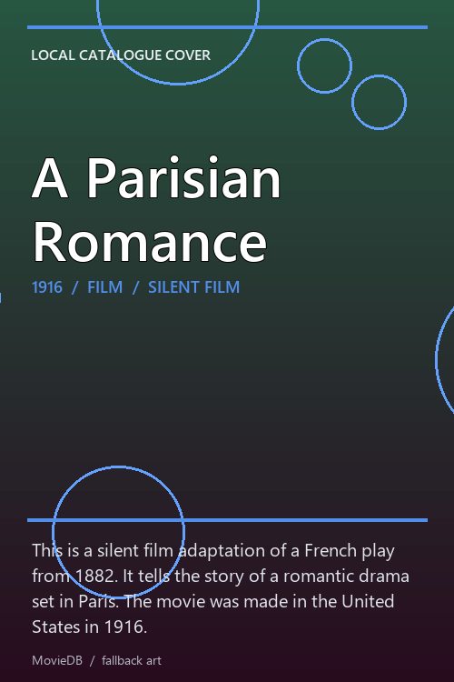 A Parisian Romance poster