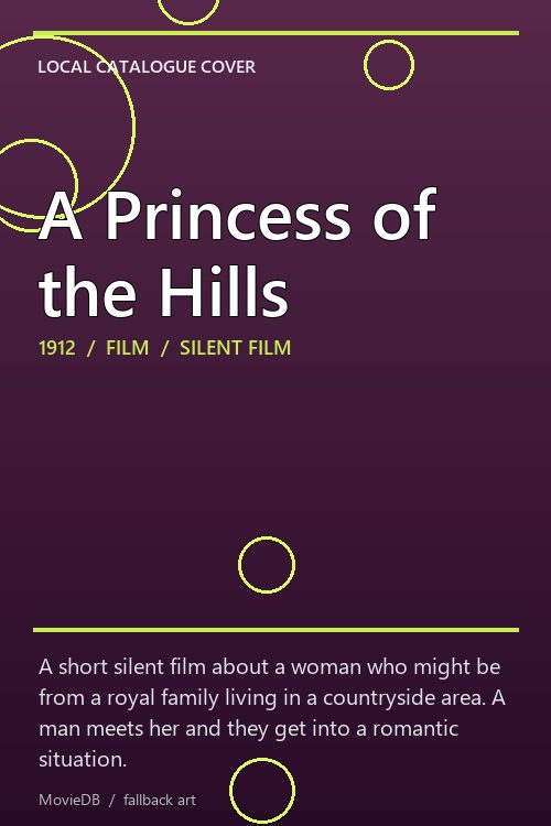 A Princess of the Hills poster