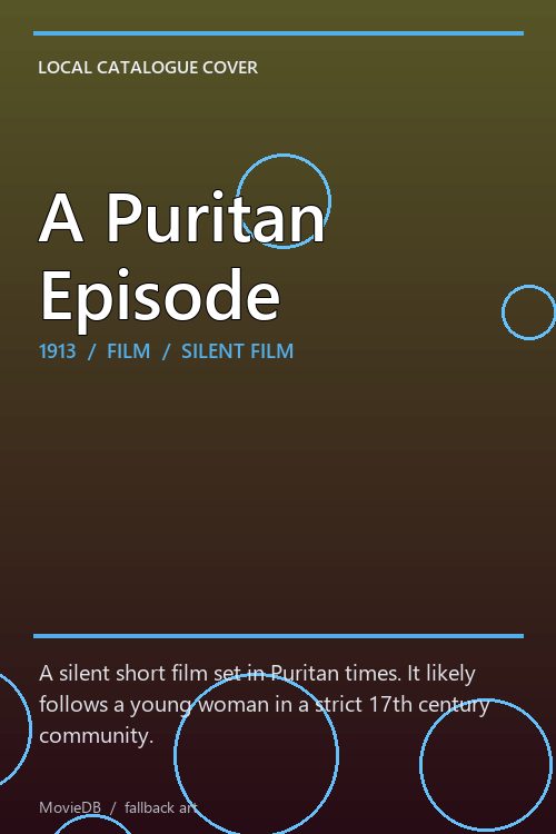 A Puritan Episode poster