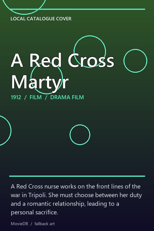A Red Cross Martyr poster