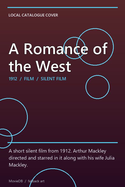 A Romance of the West poster