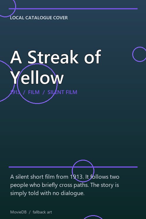A Streak of Yellow poster