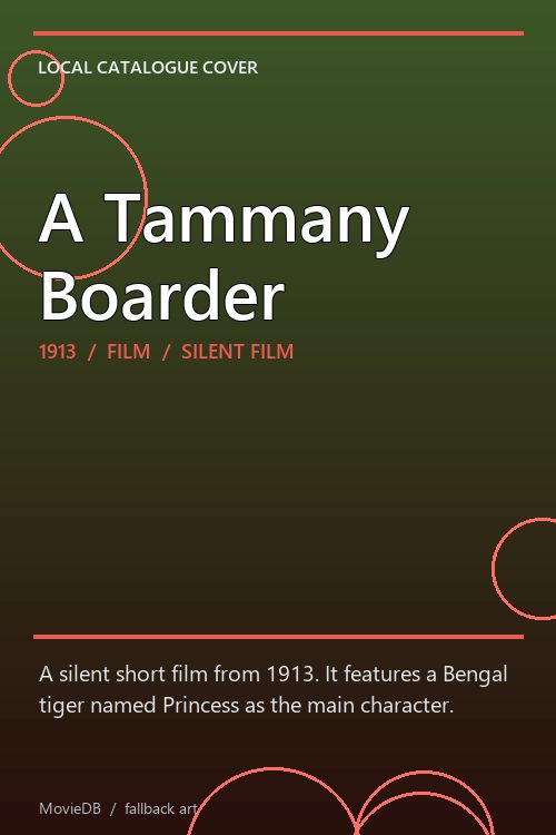 A Tammany Boarder poster