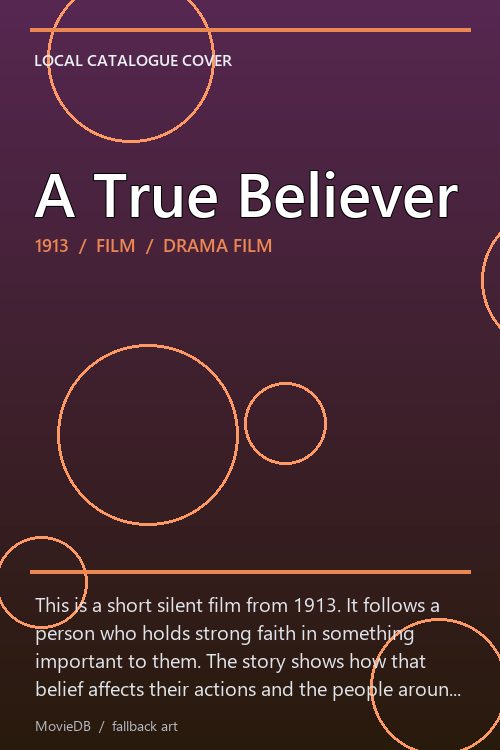 A True Believer poster