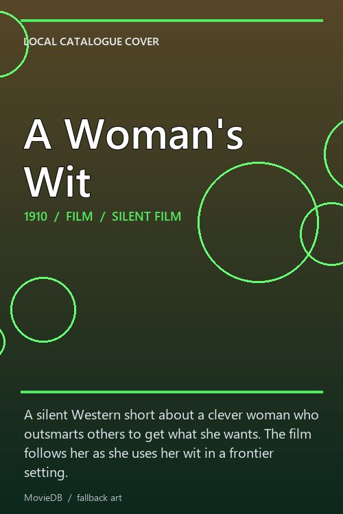 A Woman's Wit poster