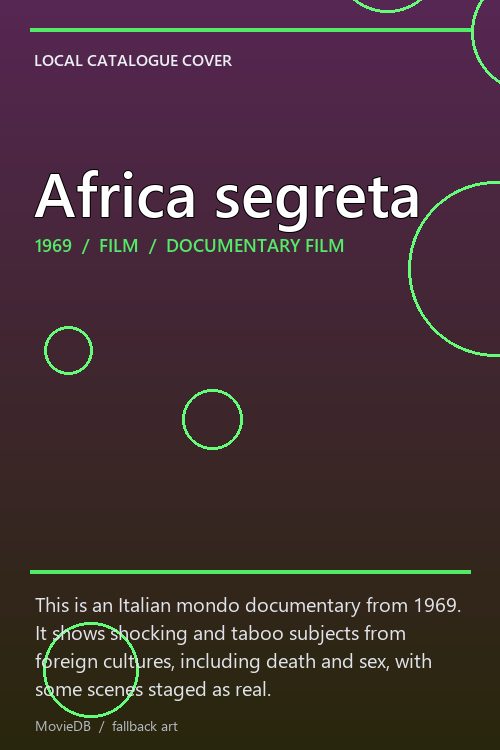 Africa segreta poster