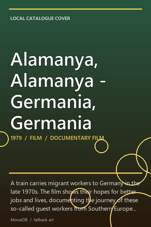 Alamanya, Alamanya - Germania, Germania poster