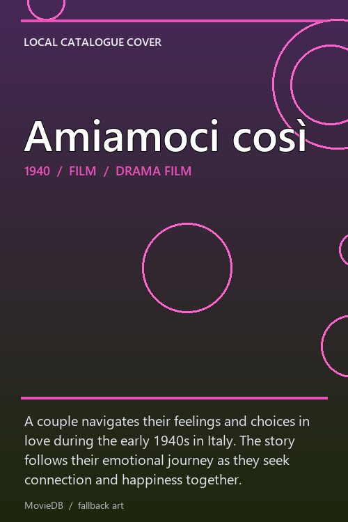 Amiamoci così poster