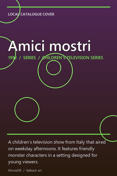 Amici mostri poster