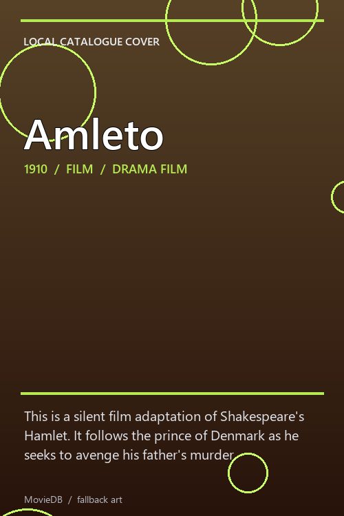 Amleto poster