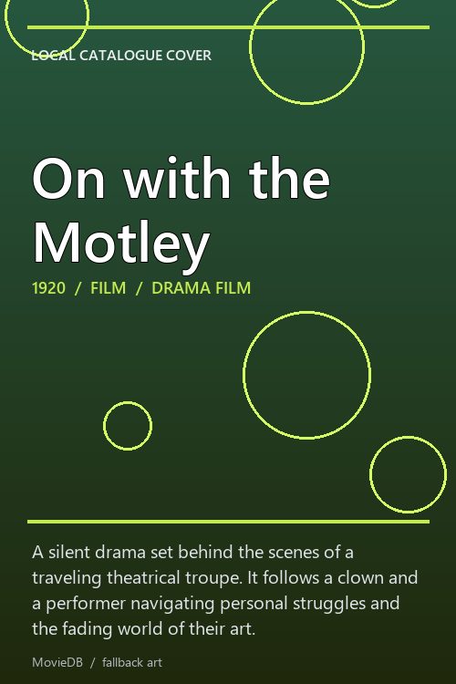 On with the Motley poster