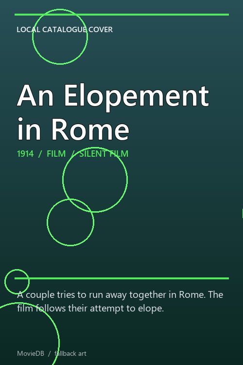 An Elopement in Rome poster