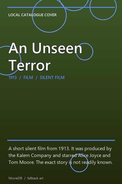 An Unseen Terror poster