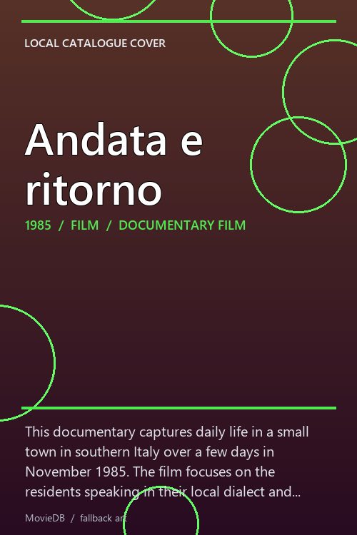 Andata e ritorno poster